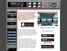 Tablet Screenshot of jrhflightsims.com